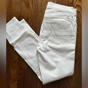 Lucky Brand "Brooke crop" white denim, size 4/27